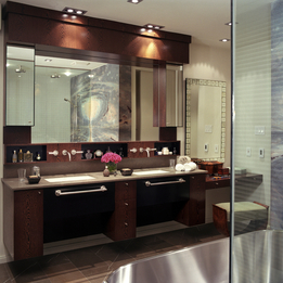 Modern and traditional vanities