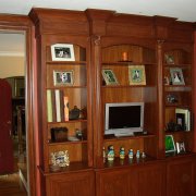 Bookcase with trim for home office 