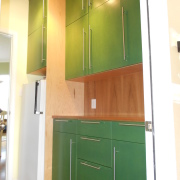 Green cabinets 